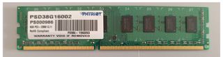 Patriot Memoria RAM DDR3 8GB
