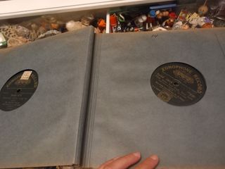 Antiguo álbum discos pizarra