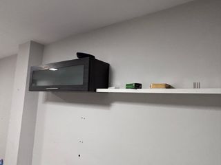 Mueble TV blanco y negro - 3 piezas
