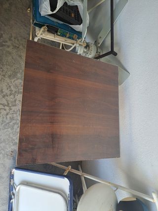 Mesa camilla madera cristal