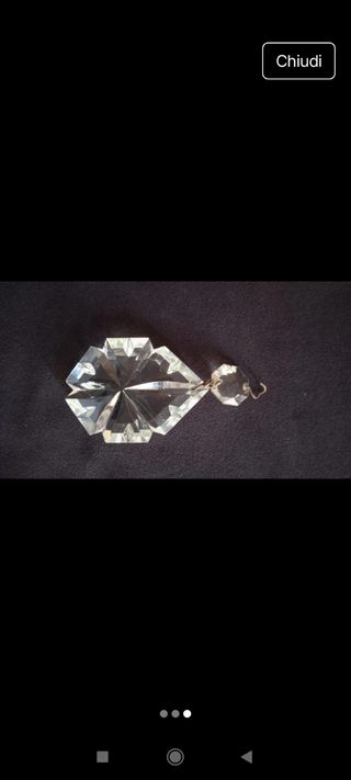 Gocce cristallo lampadario - 12pz