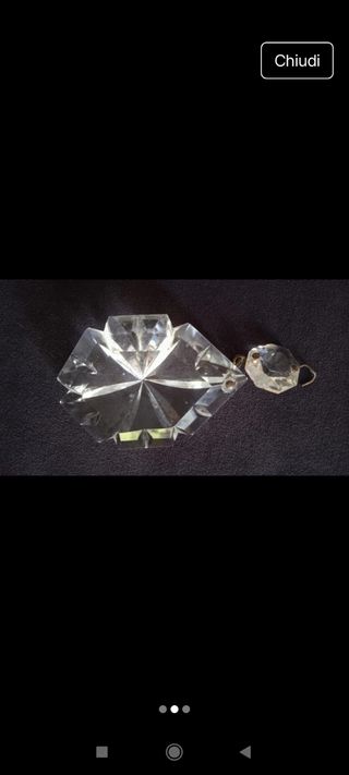 Gocce cristallo lampadario - 12pz