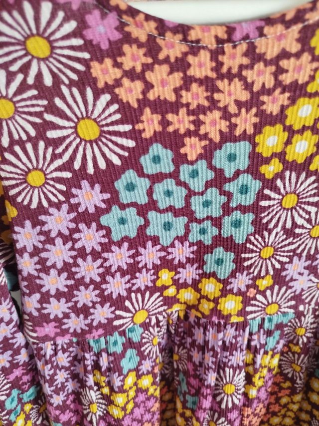 Vestido niña flores - Talla 8