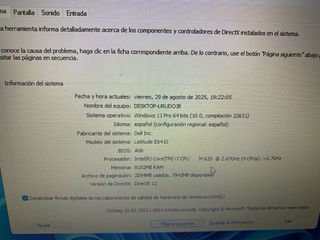 Portátil DELL Latitude E6410, 450Gb SSD, 8Gb RAM