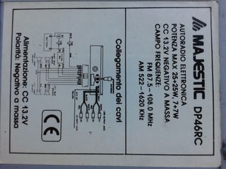 Autoradio Majestic DP 46RC