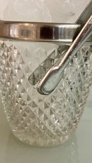 Cubitera de cristal vintage 