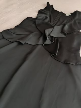 Vestido negro H&M satinado