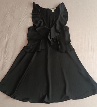 Vestido negro H&M satinado