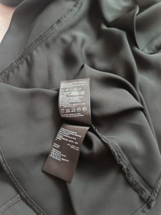 Vestido negro H&M satinado