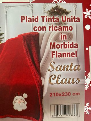 Coperta Natale Santa Claus IRGE