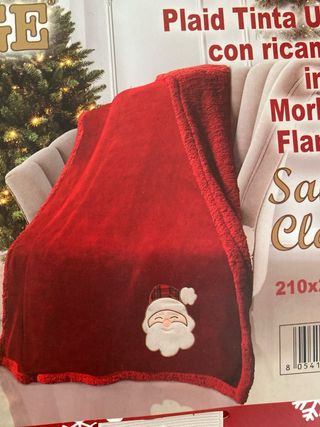 Coperta Natale Santa Claus IRGE