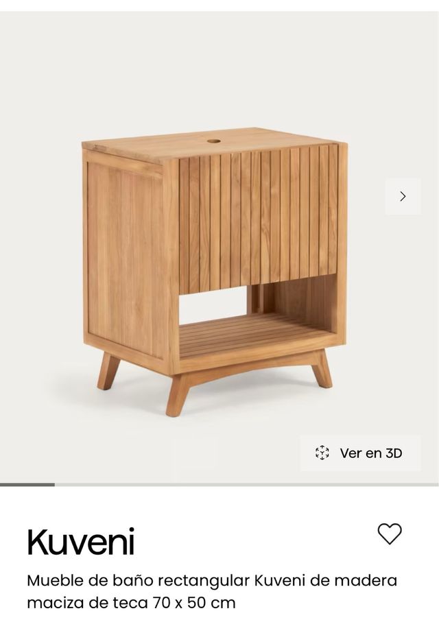 Bagno completo Kave Home - Legno teak