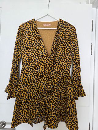 Vestido Kling estampado leopardo - Talla M