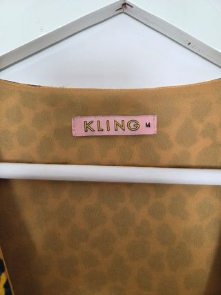 Vestido Kling estampado leopardo - Talla M