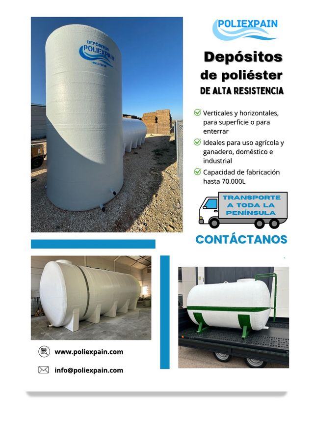 Depósitos poliéster alta resistencia