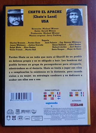 CHARLES BRONSON. CHATO, EL APACHE. DVD. 