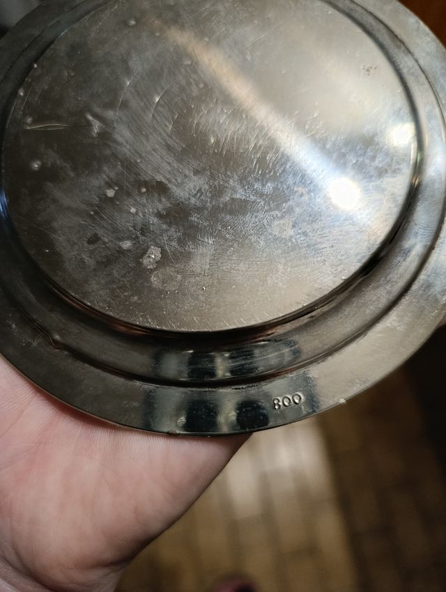 Zuccheriera argento con rose