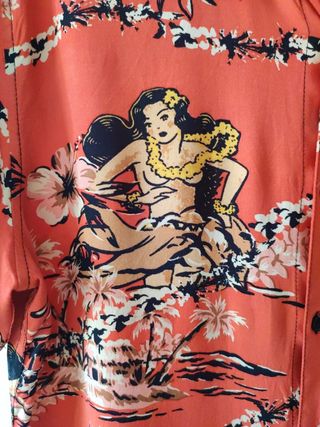 Camisa hawaiana Guess roja Talla M