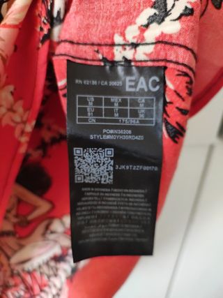 Camisa hawaiana Guess roja Talla M