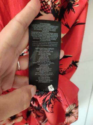 Camisa hawaiana Guess roja Talla M