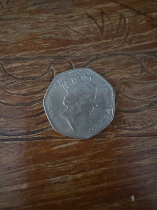 Moneda 50 peniques Reina Isabel II 1997