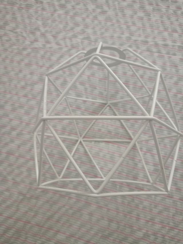 Pantalla lámpara Ikea blanca