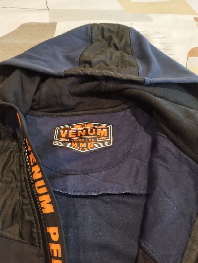 Sudadera Venum azul-naranja