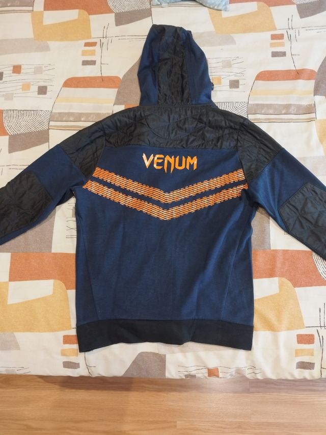Sudadera Venum azul-naranja