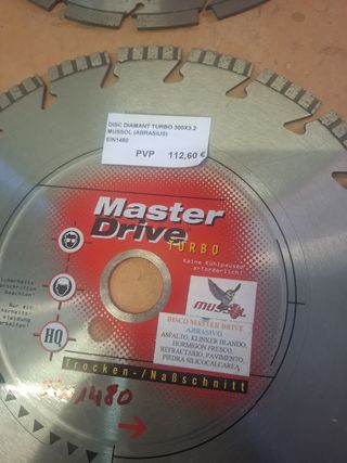 DISCOS DIAMANTE MUSSOL DE 300MM NUEVOS 