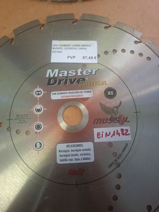 DISCOS DIAMANTE MUSSOL DE 300MM NUEVOS 