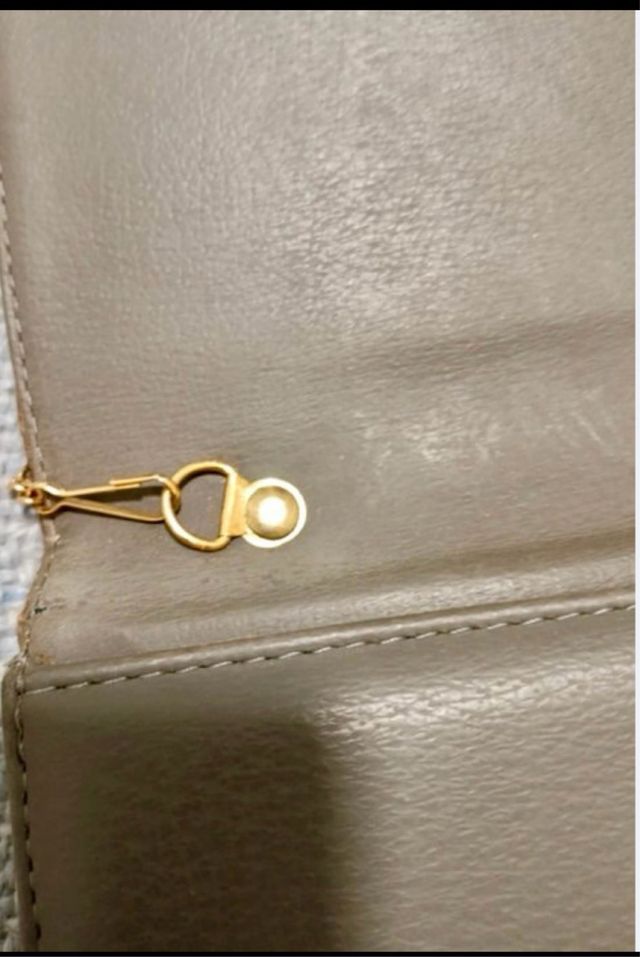 Bolso Christian Dior piel marrón-gris