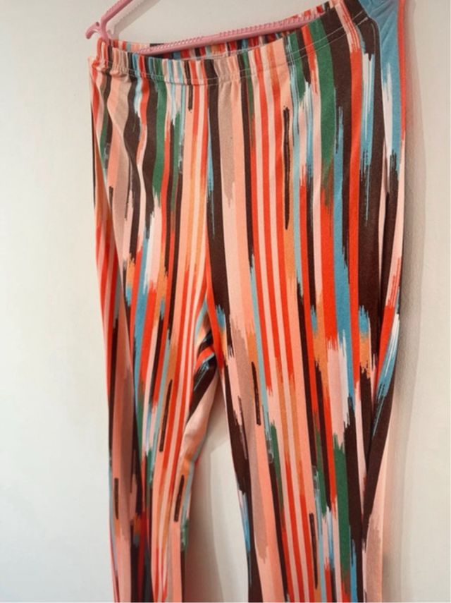Conjunto top y pantalón multicolor