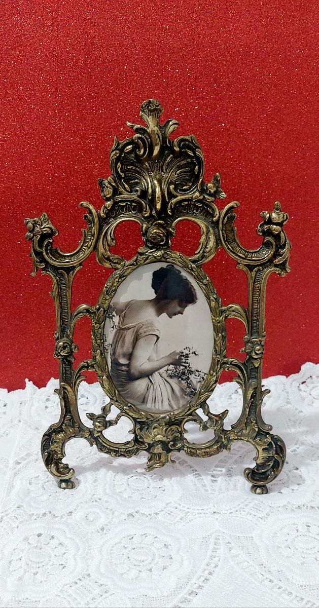 Marco Fotos Antiguo Bronce