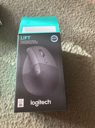 Logitech Lift ratón - Negro
