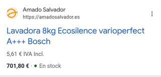 Lavadora Bosch Serie 6 - 8kg - 1200rpm