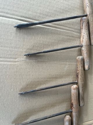 Barrenas antiguas carpintero