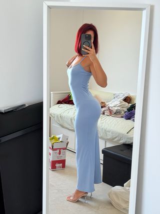 Vestito Lungo Azzurro - Elegante