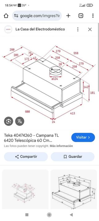 Campana extractora Teka