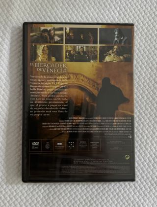 DVD El Mercader de Venecia