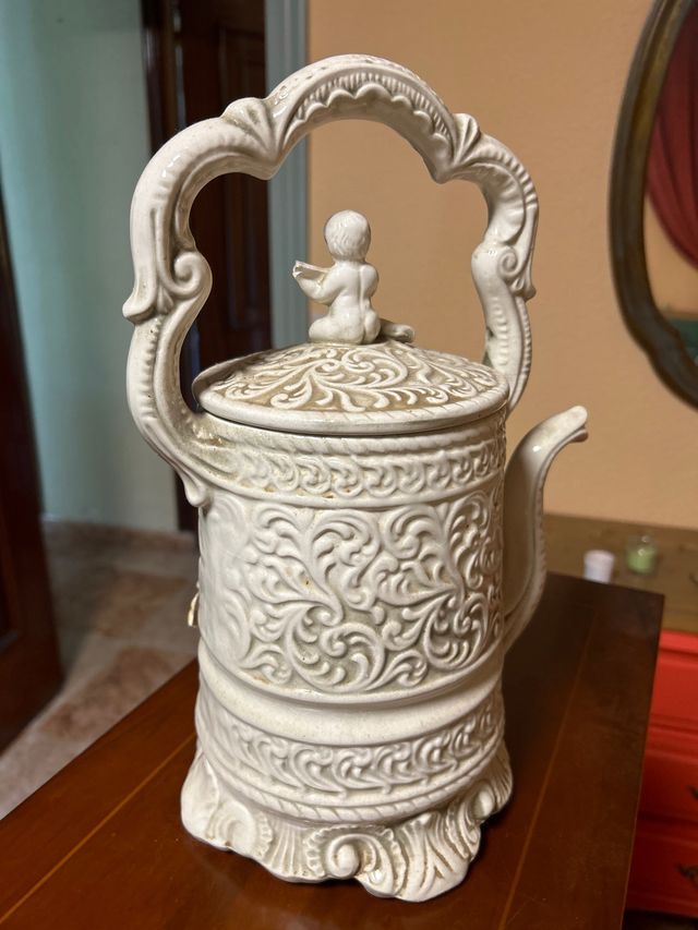 Cafetera cerámica vintage