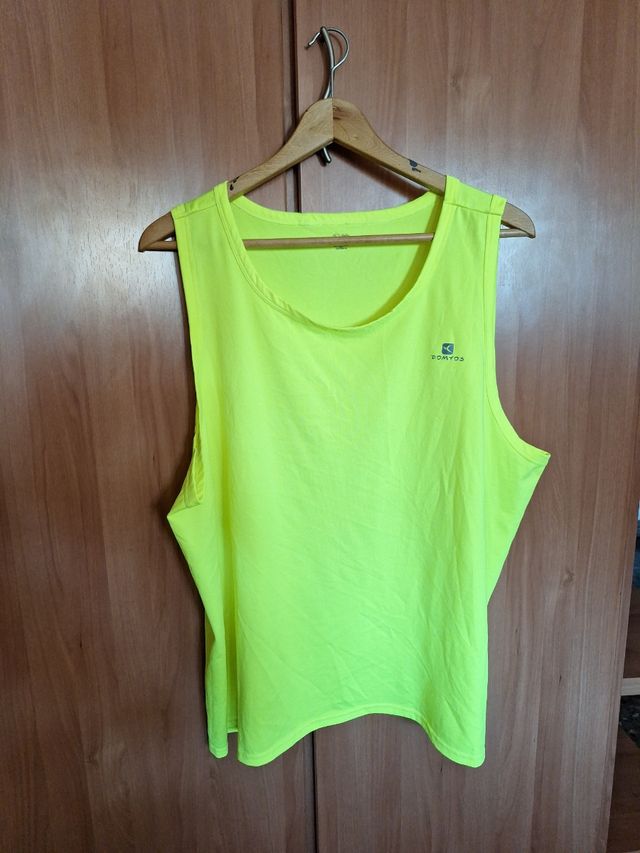 Camiseta Domyos tirantes XXL - Amarilla