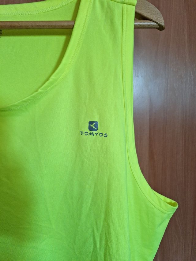 Camiseta Domyos tirantes XXL - Amarilla