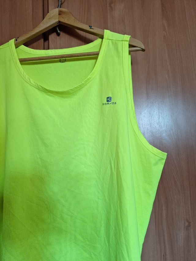 Camiseta Domyos tirantes XXL - Amarilla
