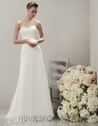 Vestido novia talla 46 (L/XL) Ajustable - Blanco