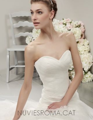 Vestido novia talla 46 (L/XL) Ajustable - Blanco