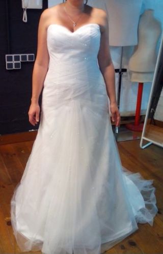 Vestido novia talla 46 (L/XL) Ajustable - Blanco