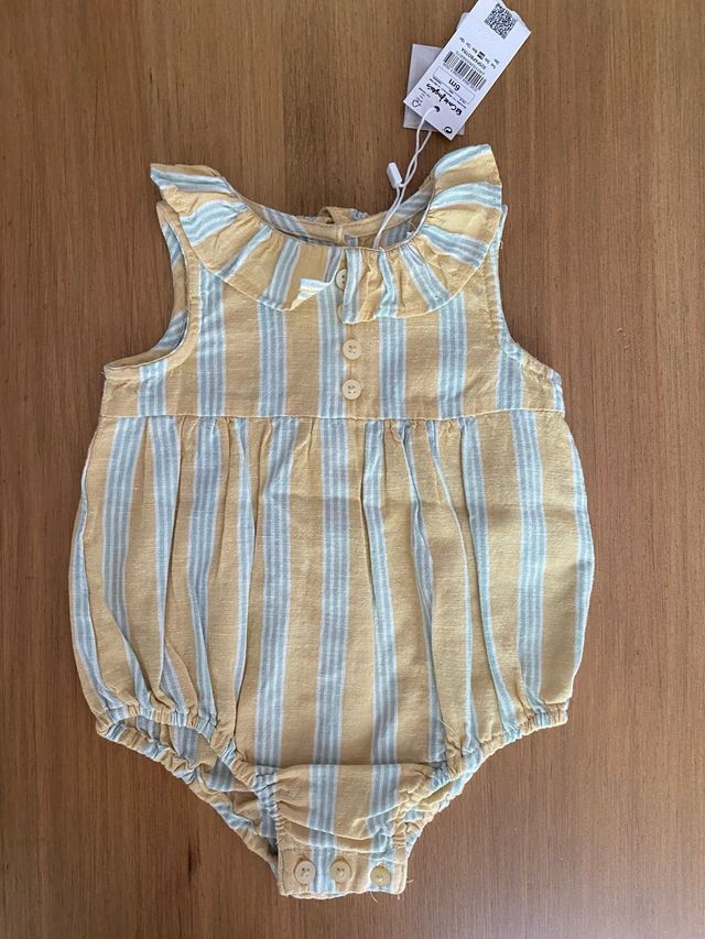 Pelele per bambini a righe - 6 mesi