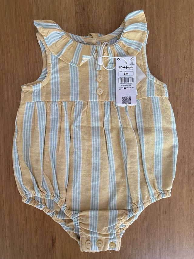 Pelele per bambini a righe - 6 mesi