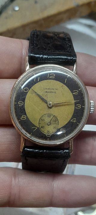 Reloj MARVIL vintage dorado