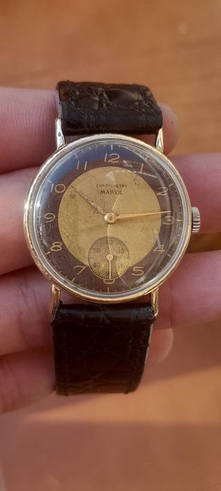Reloj MARVIL vintage dorado